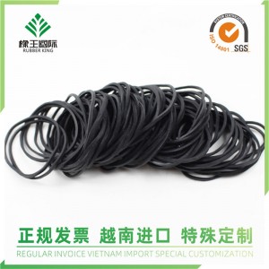 Výrobce gumových pásů velkoobchodní černá vysoce elastická ochrana proti stárnutí a ochrana životního prostředí pro zemědělskou gumičku